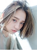 ワンカールボブ_マロンベージュAラインボブかきあげロング_88088
