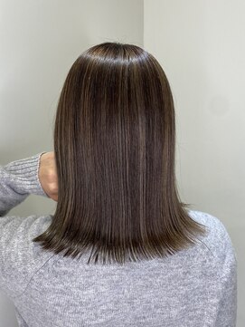 ジエクト ヴィシア(The Ect VIXIA) 白髪ぼかしハイライト 脱白髪染めハイライト ベージュカラー