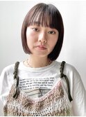 【December】就活カラー×ブリーチなし透明感グレージュカラー◎
