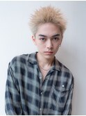 スパイキーショート/束間ツーブロックマッシュ/スパイラルパーマ