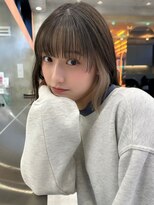 ロンドルーチェ 心斎橋(Lond luce)&nbsp;ダークアッシュ/ミディアムレイヤーカット［髪質改善/縮毛矯正］