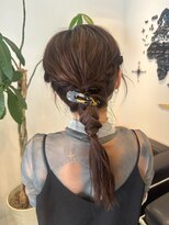 ディーヘアーデザイン(d.HAIR DESIGN)&nbsp;【AORI】編み下ろしアレンジ