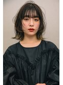 【LUZ立川】外ハネレイヤーボブ＋アッシュブラック★New Open
