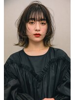 ルス 立川(LUZ)&nbsp;【LUZ立川】外ハネレイヤーボブ＋アッシュブラック★New Open