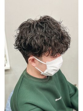 スナッグルサロン(SNUGGLE SALON) 波巻きスパイラルパーマ黒髪ツーブロックマッシュシャドウパーマ