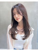 Liberte銀座 大人韓国風レイヤー×透明感ナチュラルベージュ