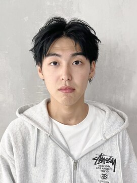 アイティー バイ アルバム 中野店(IT by ALBUM) 波打ちパーマ韓国マッシュ刈り上げセンターパート_ba492471