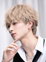 リップス 表参道店(LIPPS)&nbsp;ミルクティーベージュ【韓国マッシュ】無造作メンズショート