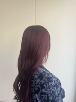 カシェ リタ ヘアー(CACHE'&RITA HAIR)&nbsp;ワインレッド◯ブリーチ履歴あり