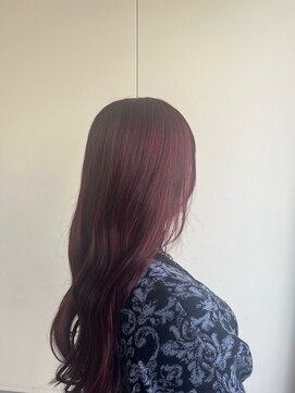 カシェ リタ ヘアー(CACHE'&RITA HAIR) ワインレッド◯ブリーチ履歴あり