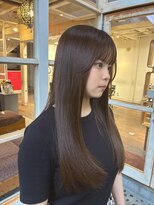 ロライマ 代官山(roraima)&nbsp;ロングレイヤー酸性ストレート艶髪グレーベージュ