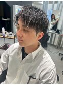 メンズカット/ブリーチ/ニュアンスパーマ/メンズハイライト/眉毛