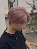 女子ウケ1位ホワイトピンクセンターパート