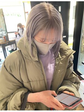 ガルボ ヘアー(garbo hair) どの季節も人気ペールラベンダーカラー