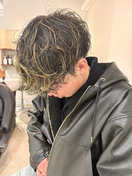 インヤン 下北沢(Yin Yang) メンズ/パーマ/ツイストスパイラル/ハイライト/カラー