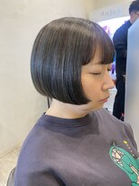 ファースト 長町店(first)&nbsp;【細めハイライト×ミニボブヘア】明るめのアッシュで透明感UP♪