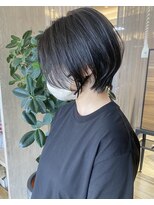 バランス ヘアーアンドアイラッシュ 野田店(balance.)&nbsp;ショートボブ×アッシュグレー