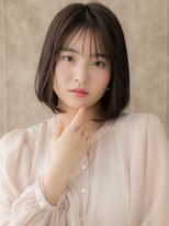 カバーヘアアンドスパ ブリス 浦和(COVER HAIR&SPA bliss) ダークアッシュブラウン黒髪顔周りレイヤーボブX浦和30代40代UP