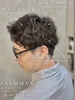 サームマン 人形町(SARM MAN) 無造作な動きが映えるルーズパーマショート