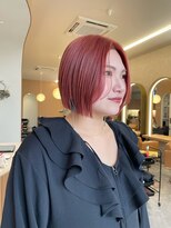 ラヴィズム 小新店(LUVISM)&nbsp;ボブ/ケアブリーチ/ピンクベージュ/ダブルカラー/西区/小新