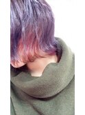 インナーモーブピンク◆ピンクラベンダー/外ハネボブ◎20代30代