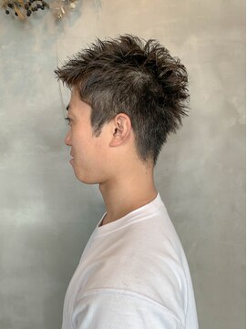 Men S くせ毛パーマ ベリーショート 小栗旬風 L テトヘアー Teto Hair のヘアカタログ ホットペッパービューティー