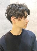 美シルエット×スパイラルパーマ×ネープレス/福岡天神佐野勇士