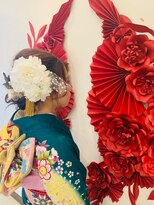 ソレイユ フタガワ(SOLEIL FUTAGAWA)&nbsp;着物スタイル♪お花×レースのギブソンタック☆