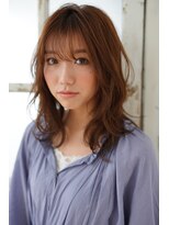 モハナ(m.ohana)&nbsp;【泉大津/モハナ】ミルクティーベージュのふわセミロング