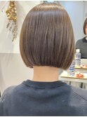 大人可愛い20代30代40代前下がりショートボブ【GRAFF銀座】