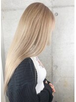 エン(eNN) ホワイトベージュ髪質改善カラー/ダブルカラー