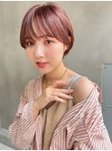 表参道roijir 大人マッシュショート×ピンクアッシュ
