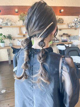 ナンバー(Number) 【大分/わさだ/number】アシンメトリーヘアアレンジ