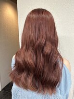 アジールヘア 所沢プロペ通り店(agir hair) レッドビンクブラウン韓国ウェーブ所沢小手指