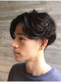 メンズパーマ＿Sカールパーマ（メンズカット＿白髪染め）