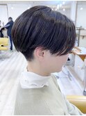 【morio成増/児玉】　刈り上げハンサムショート　黒髪