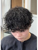 リヴ オオサカ(LIV OSAKA)&nbsp;波巻きパーマ　波巻きスパイラル　プードルパーマ　マッシュ