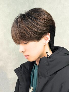 エルマーク 梅田(L-MARK) センターパートニュアンスパーマ韓国カルマパーマコンマヘア