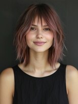 アルトリスト(Altruist Aging×HAIR&SPA)&nbsp;★ダークアッシュ大人ガーリーボブ着物ミディアムレイヤーカット