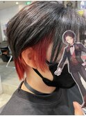 刀剣乱舞 加州清光 インナーカラー レッド ボルドー ウルフ
