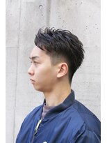 クオンヒール 堺筋本町店(QUON HEAL) 黒髪×ショートラルフカール