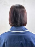 ミディアム外ハネボブ顔周りレイヤー美髪ボブ_ba545181