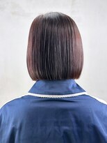 ミディアム外ハネボブ顔周りレイヤー美髪ボブ_ba545181