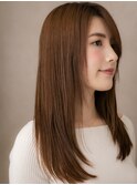斜めバング大人美人美髪姫カットレイヤースタイルX志木30代40代