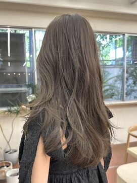 パークレーン アイス イヴェン(park lane ICI yeven) ブリーチなしダブルカラー オリーブベージュ くすみ アッシュ 夏