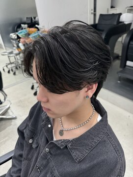 フィフス 名駅(fifth) 名古屋フェザーパーマセンターパートフェザーショート名駅メンズ