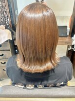 ヘアリゾート粋 ティガ 池袋店(tiga)&nbsp;ミディアムボブ/外はね/艶髪/ブラウンアッシュ