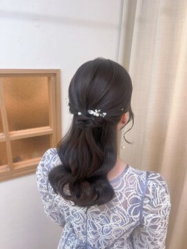 ソノ(sono) ハーフアップ　参列ヘア