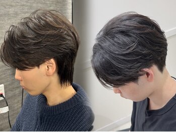 ローグ(ROGUE)の写真/【横浜駅でメンズ韓国ヘアなら】メンズウルフ/マッシュ/センターパートなどトレンドのナチュラルメンズヘア