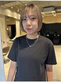 ボブ ハイトーンベージュ